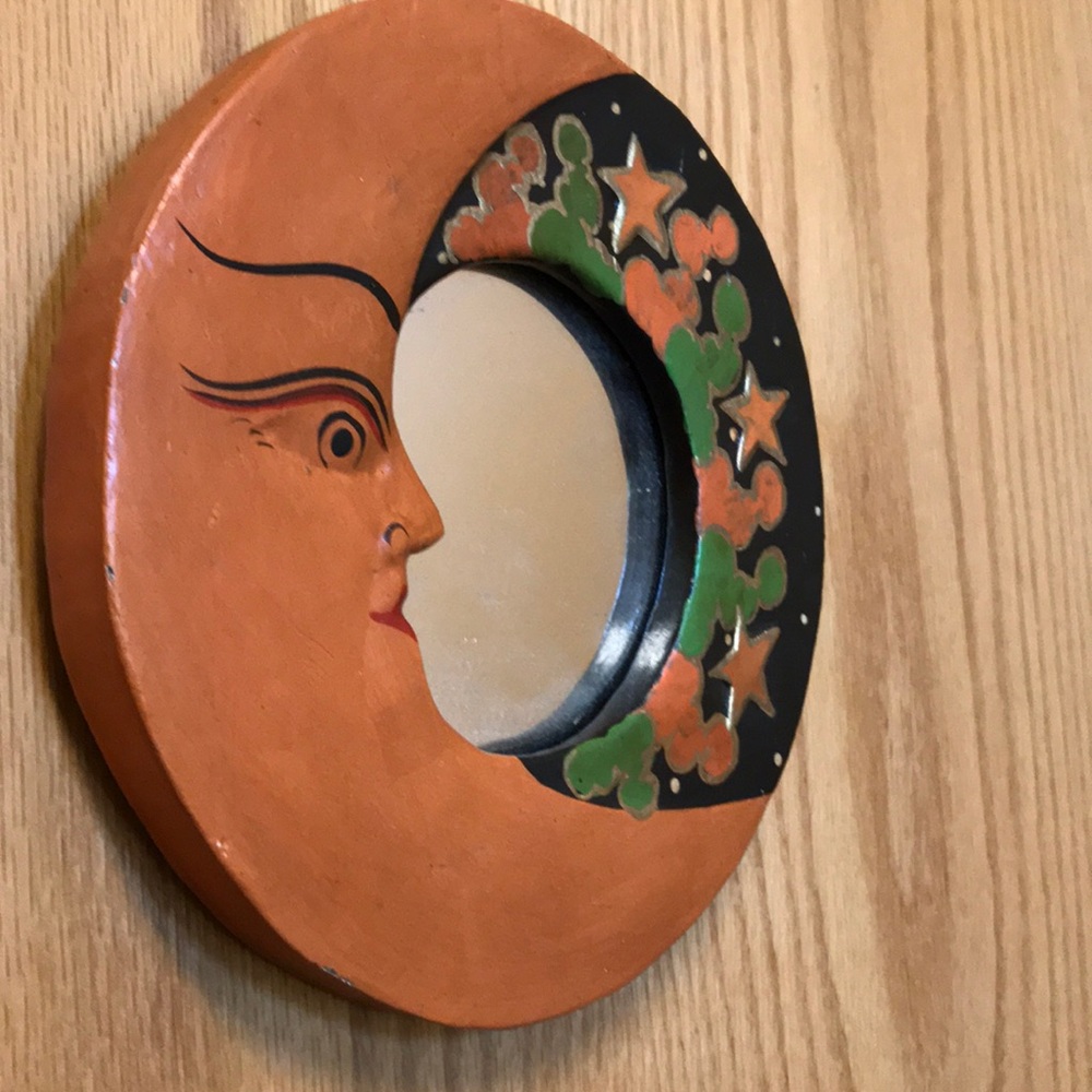 Hand-painted! Moon mirror!